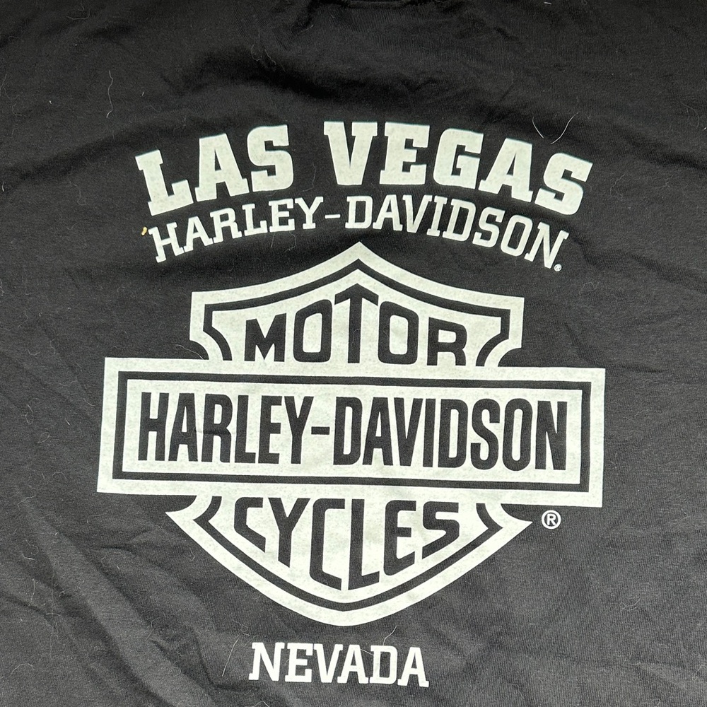 NWT Harley-Davidson Mens Las Vegas Nevada Classic T-Shirt Black Orange Size L - Picture 3 of 6